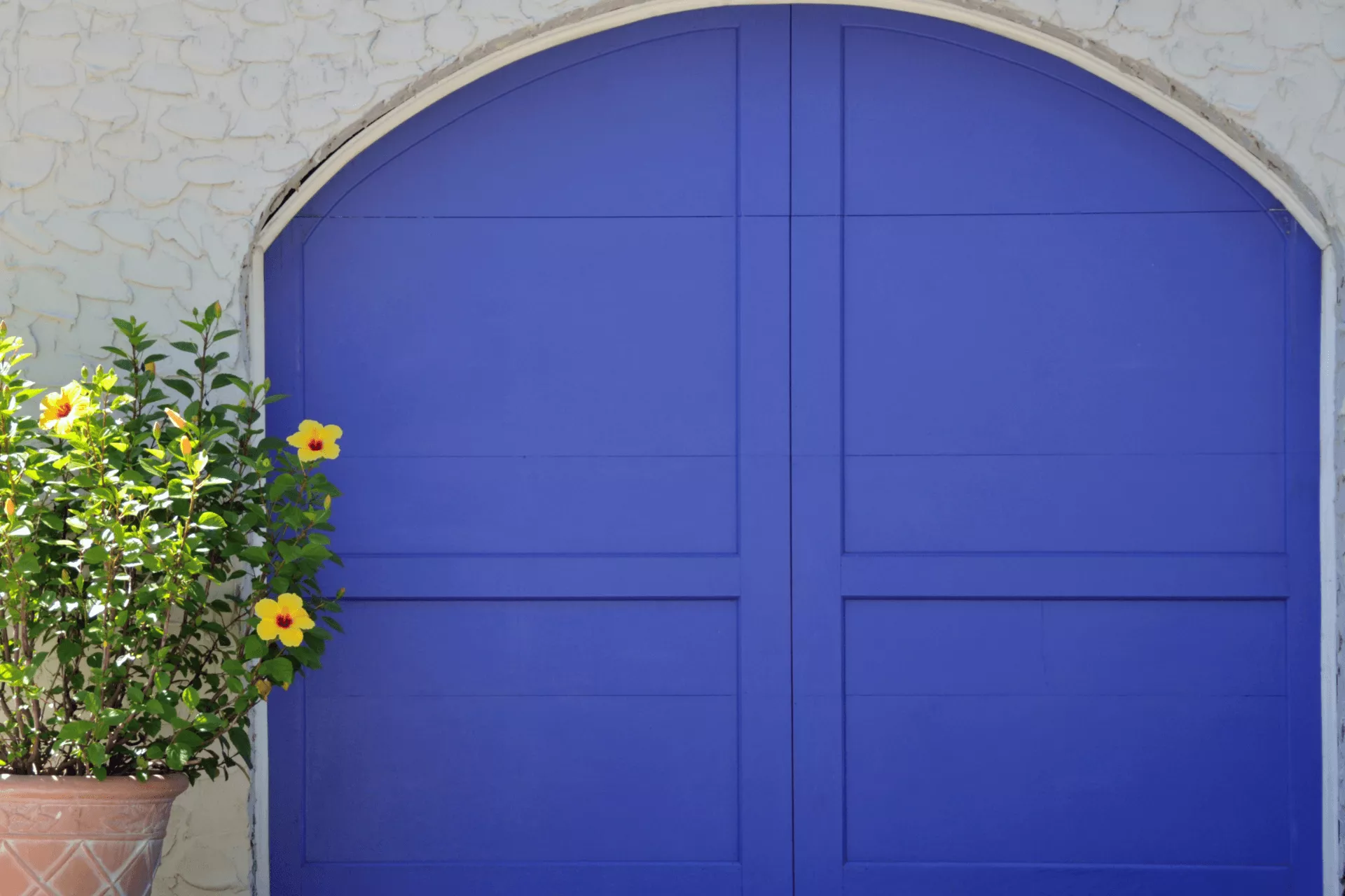 Colorful garage door